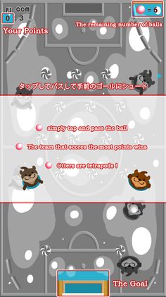 Otters Soccer like pinball - Screenshot 3