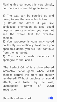 The Perfect Crime (DEMO) - Screenshot 1