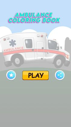 ambulance coloring book - Screenshot 1
