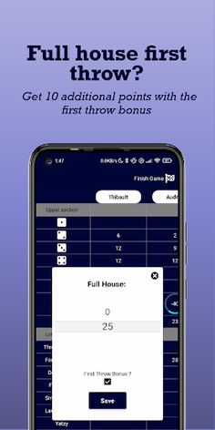 Go Royal! Yatzy Scoresheet - Screenshot 3