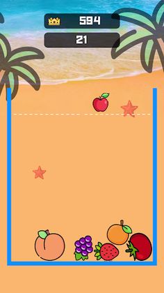 Watermelon Drop Merge Fruits - Screenshot 1