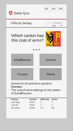 SwissQuiz - Screenshot 1