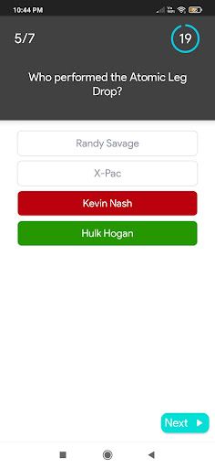 WWE Quiz Game - Screenshot 3