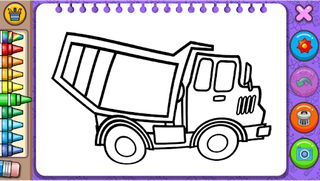 Dump Truck Coloring Book - Screenshot 3