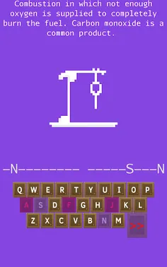 Chemistry Terms Hangman Test - Screenshot 3