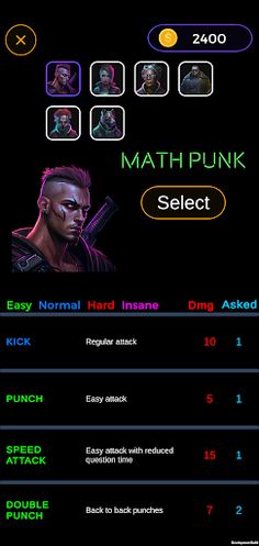 Math Punks - Screenshot 2