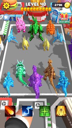 Crystal Dinosaur Element Fight - Screenshot 3