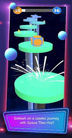 Space Tiles Hop: Premium - Screenshot 3