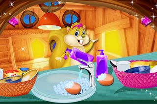 Doll Girl Kitchen Dish Washing - Screenshot 2