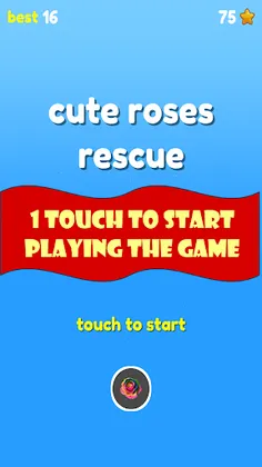 Cute Rose Rescue fast tap game - Screenshot 1