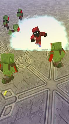 Herobrine vs Zombies 3D - Screenshot 1