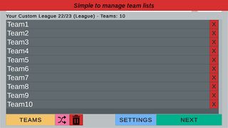 League Table Creator PRO - Screenshot 2