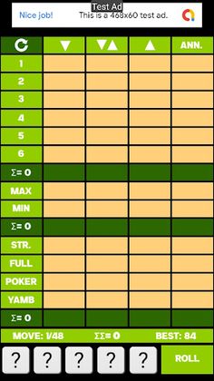 Classic Yamb - Screenshot 1