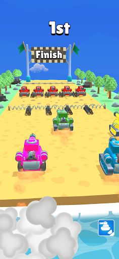 Pocket Tanks: 3D Racing games - Screenshot 1
