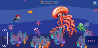 Scuba Monster Hunting Game 2D - Screenshot 1