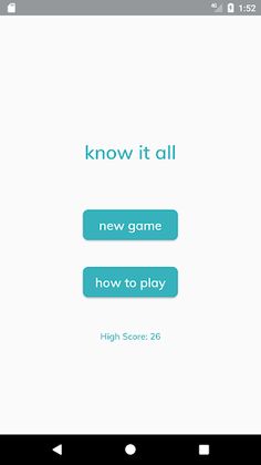 Know It All Trivia - Screenshot 1
