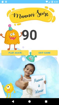 maanvi math game - Screenshot 1