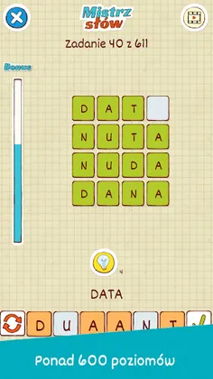 Mistrz Słów - Układanka słowna - Screenshot 3