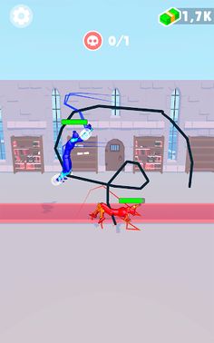 Draw Fight: Kick Him - Screenshot 2