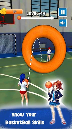Anime School Basketball Dunk - Screenshot 3