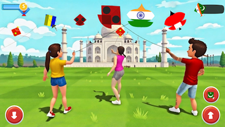 India Vs Pakistan Kite Fly 3D - Screenshot 2