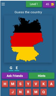 Угадай страну по карте - Screenshot 1