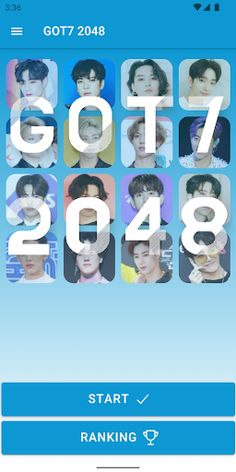 GOT7 2048 Game - Screenshot 2