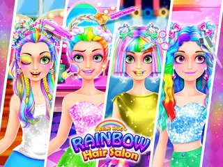 Rainbow Hair Salon - Dress Up - Screenshot 1