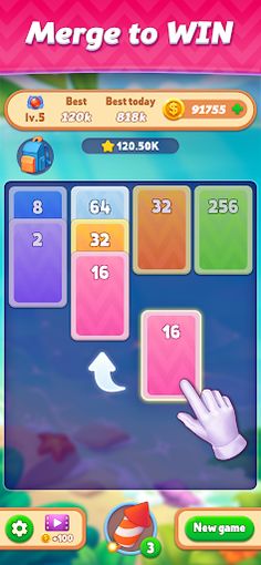 X2 Solitaire Merge-2248 Puzzle - Screenshot 1