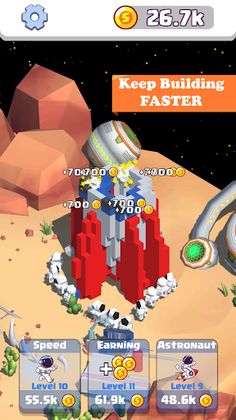 Idle Space Launch 3D - Screenshot 1