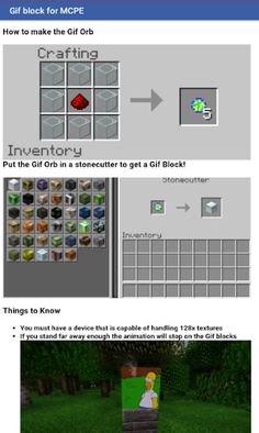 Gif Blocks Addon for Minecraft - Screenshot 1
