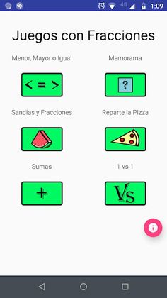Juegos con fracciones - Screenshot 1