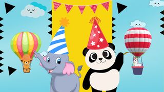 Panda Friends Fly kids Puzzle - Screenshot 1