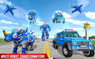 Rhino Robot Car Transform Game - Screenshot 1