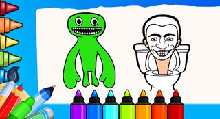 Skibidi Coloring Page Toilete - Screenshot 1