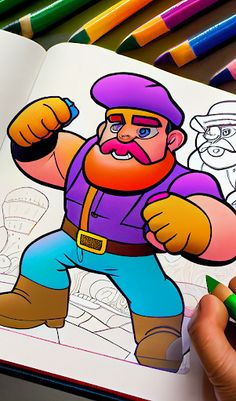 Brawl Stars Coloring Book - Screenshot 2