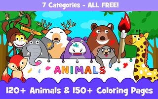 Animals for kids: Color & Draw - Screenshot 2