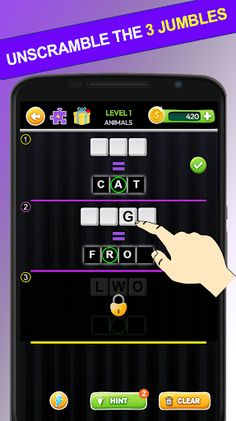 Word Jumble words from letters - Screenshot 1