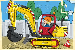 Construction Vehicles Puzzle - Screenshot 1