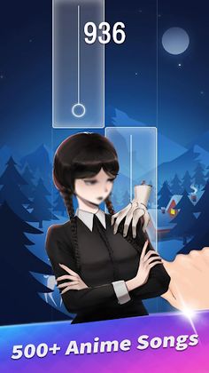 Wednesday Addams Piano Tiles - Screenshot 3