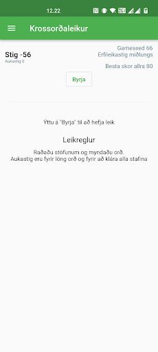 Krossorðaleikur - Screenshot 1