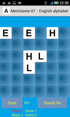 MemGame 07 - English alphabet - Screenshot 3