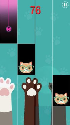 Cat Pink Piano Tiless - Screenshot 3