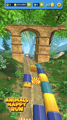 Animals Happy Run 3D - Screenshot 4