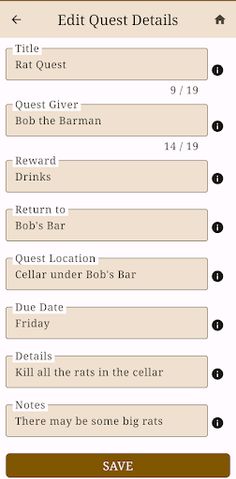 Quest Organiser - Screenshot 3