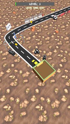 Line Race 3D: Tiny Toon Car - Screenshot 1