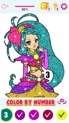 Anime Manga Color By Number - Screenshot 4