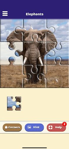 Elephant Love Puzzle - Screenshot 1