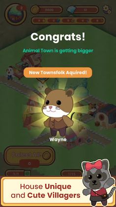 Animal Town: Cute City Builder - Screenshot 2