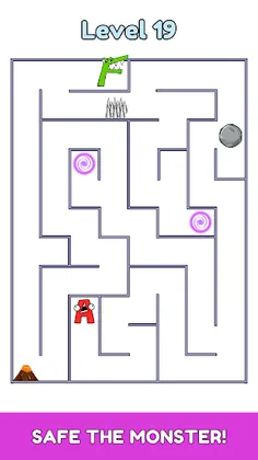 Maze Rescue: Save The Monster - Screenshot 3